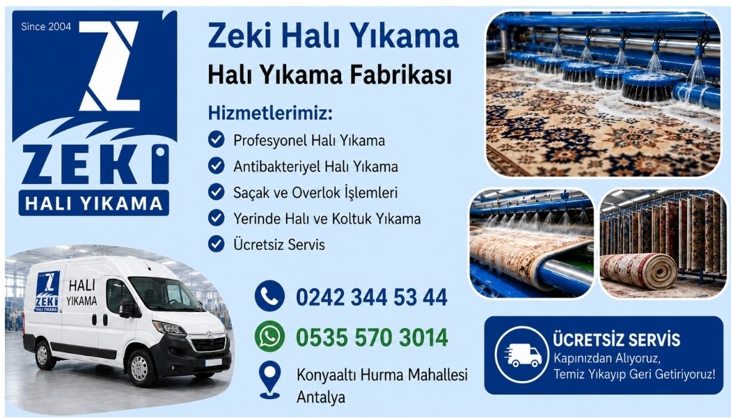 Konyaaltı Hurma Mahallesi Halı Yıkama
